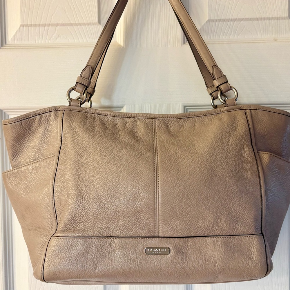 Coach Park Leather Carrie Tote